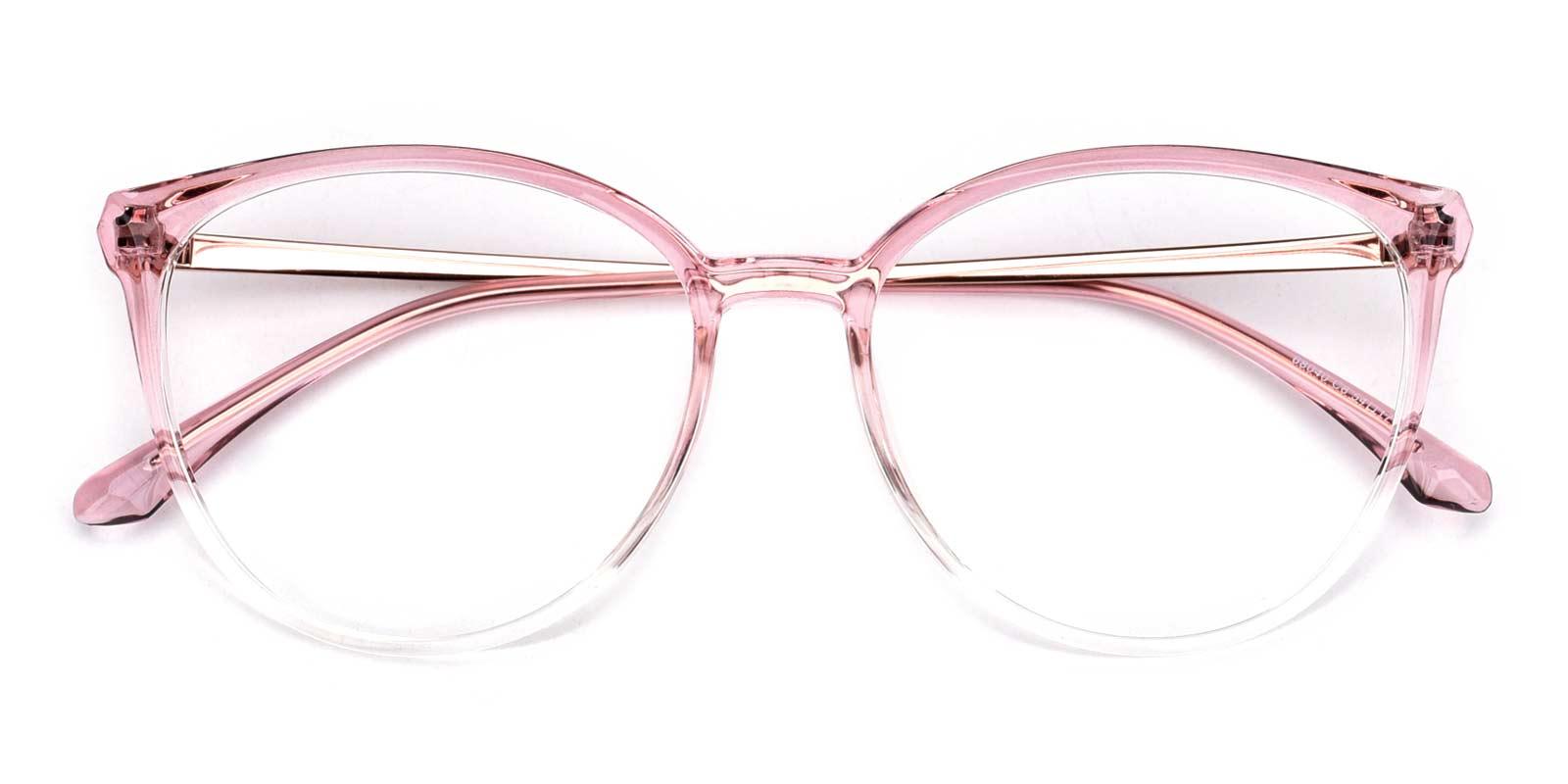 Glamour-Pink-Cat / Round-TR-Eyeglasses-detail