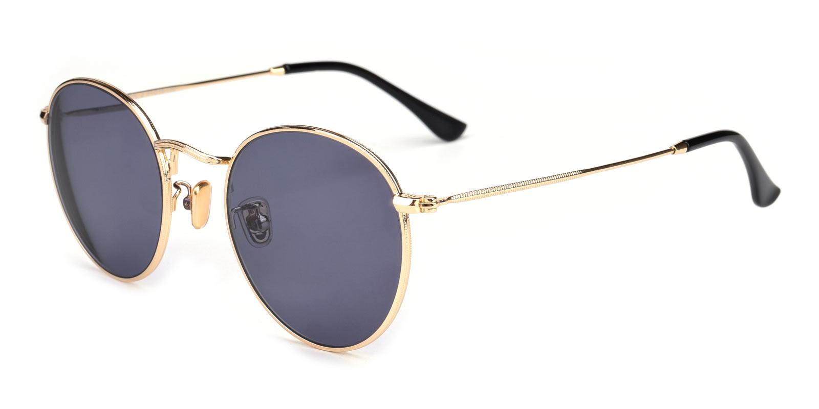 Canary-Gold-Round-Metal-Sunglasses-detail
