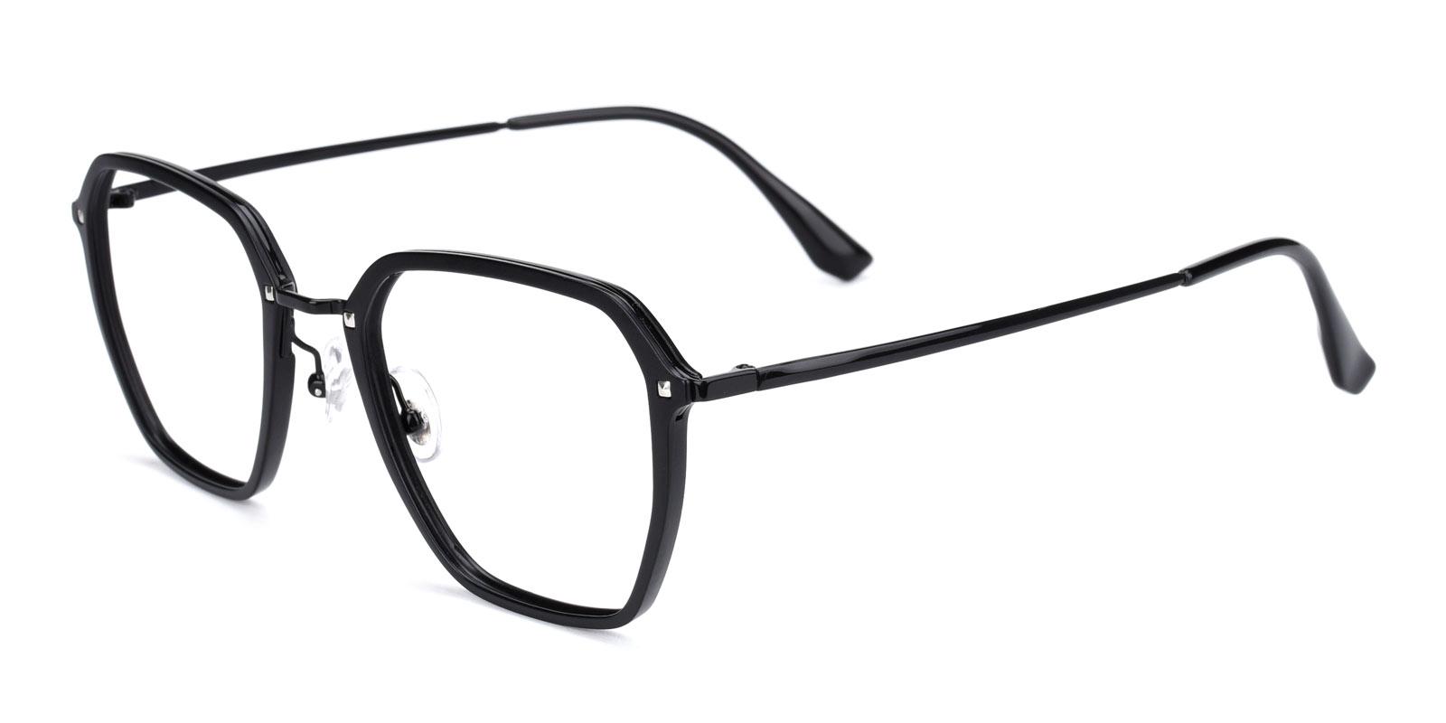 Navigator-Black-Square-Titanium-Eyeglasses-detail