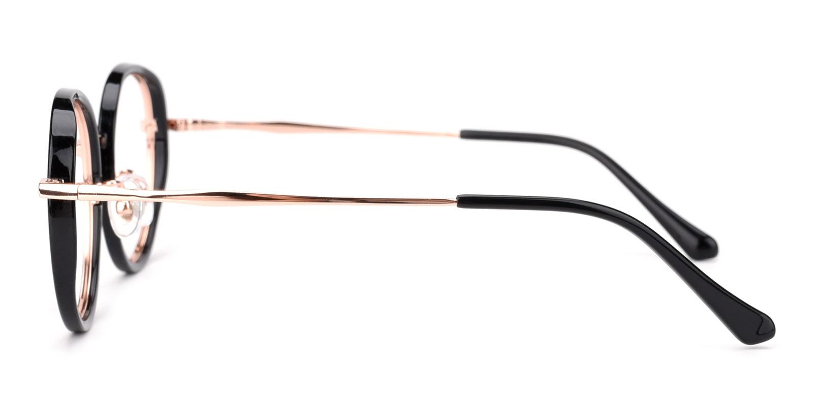 Soymilk-Black-Round-Titanium-Eyeglasses-detail