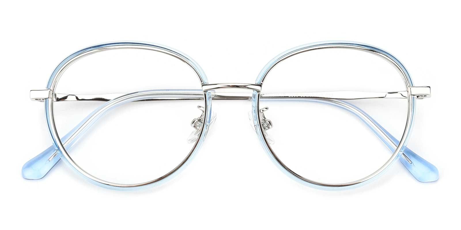 Soymilk-Blue-Round-Titanium-Eyeglasses-detail