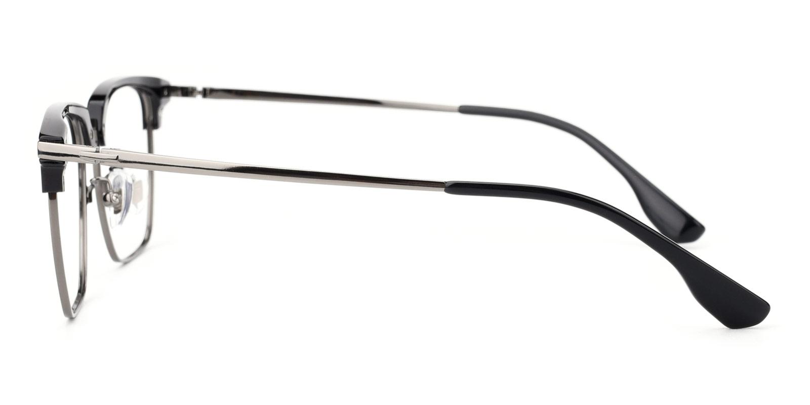 Signage-Gun-Browline / Rectangle-Titanium-Eyeglasses-detail
