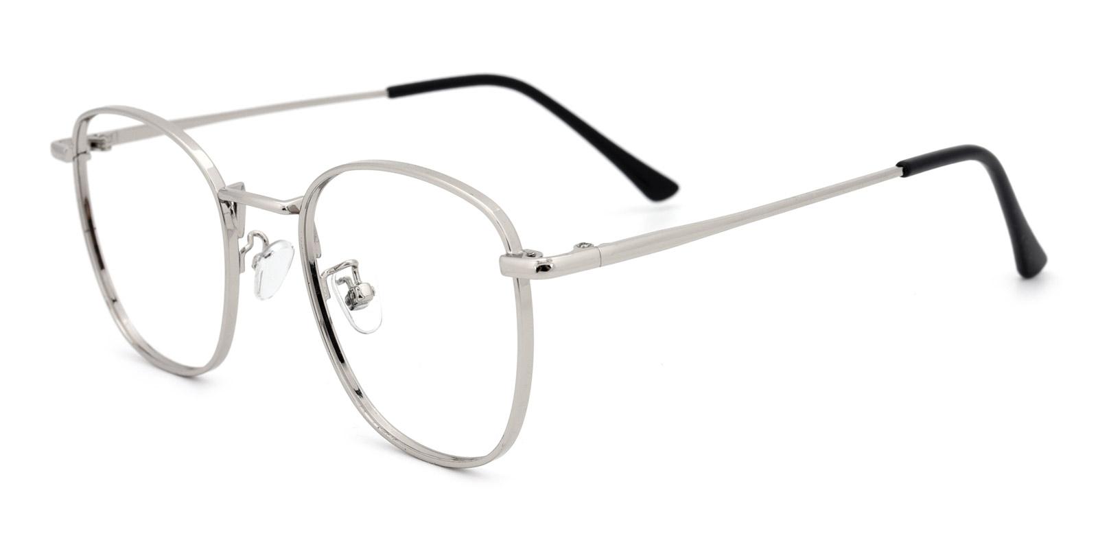 Richard-Silver-Square-Metal-Eyeglasses-detail