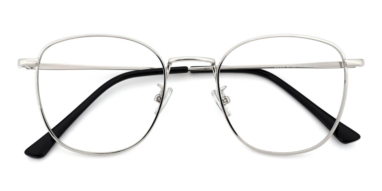 Richard-Silver-Square-Metal-Eyeglasses-detail