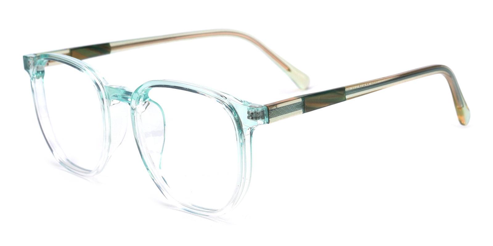Bubblegum-Green-Rectangle / Round-TR-Eyeglasses-detail