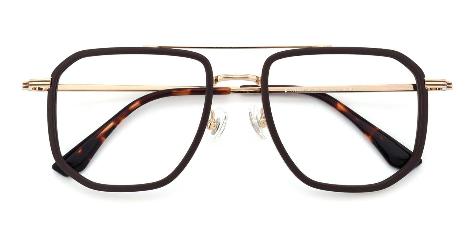 Titan-Brown-Aviator / Square-TR-Eyeglasses-detail