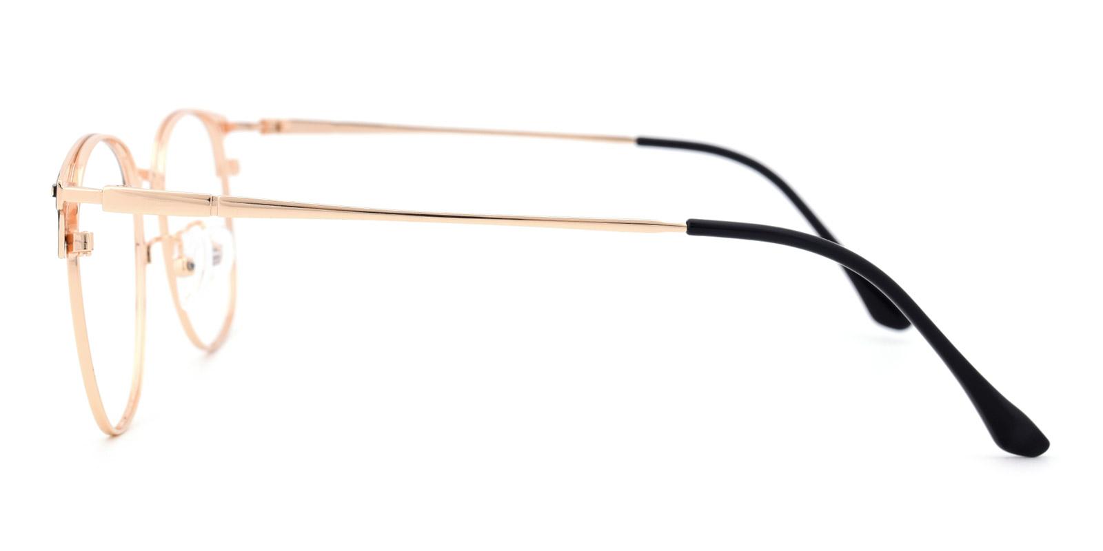 Luther-Black-Browline / Rectangle / Round-Metal-Eyeglasses-detail