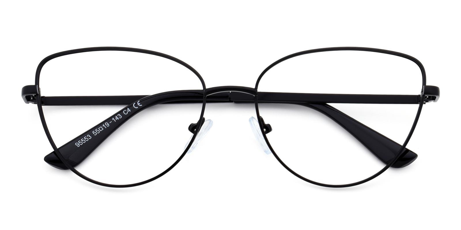 Lola-Black-Cat-Metal-Eyeglasses-detail
