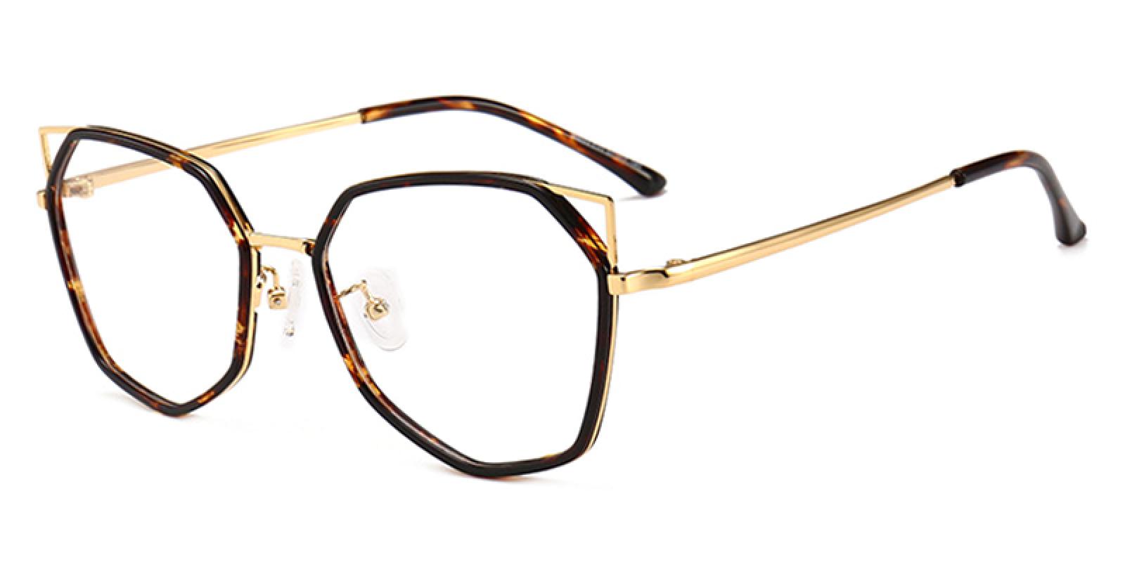 Laurel-Tortoise-Geometric / Cat-TR-Eyeglasses-detail