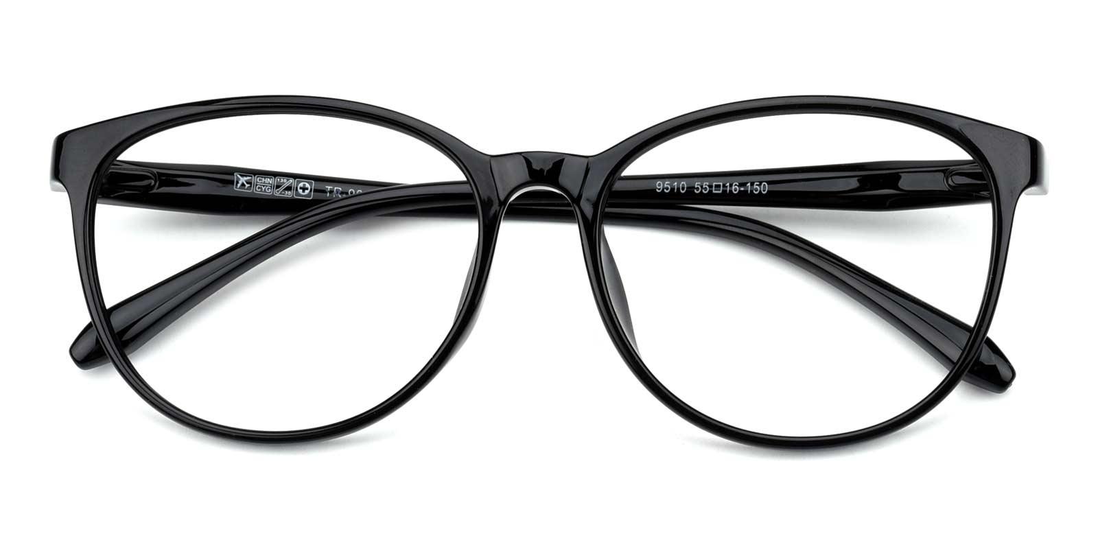 Jay BlueLight Blocking Non Prescription-Black-Round-TR-Eyeglasses-detail