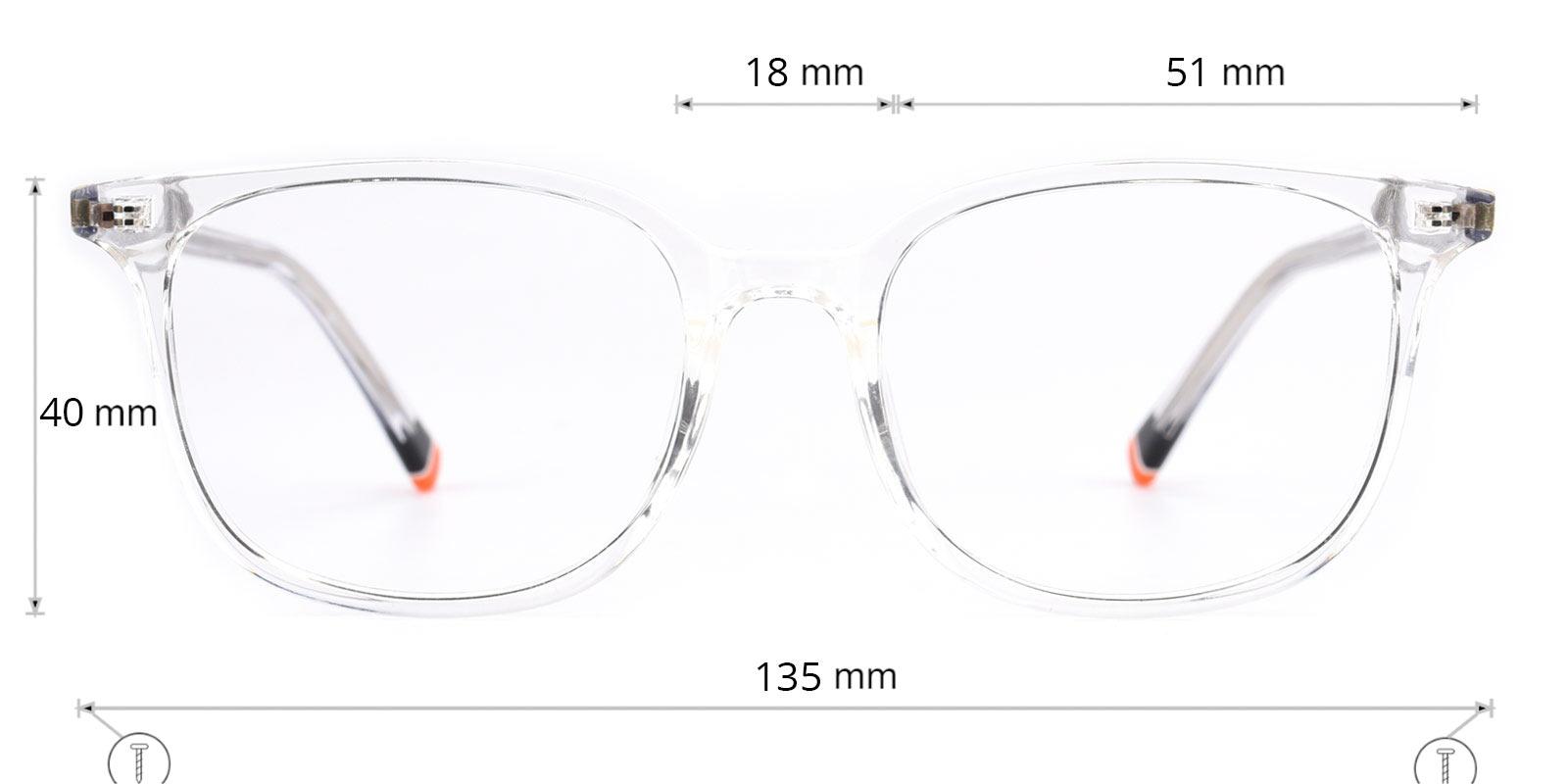 Corson Translucent BlueLight Blocking Non Prescription-Translucent-Rectangle-TR-Eyeglasses-detail