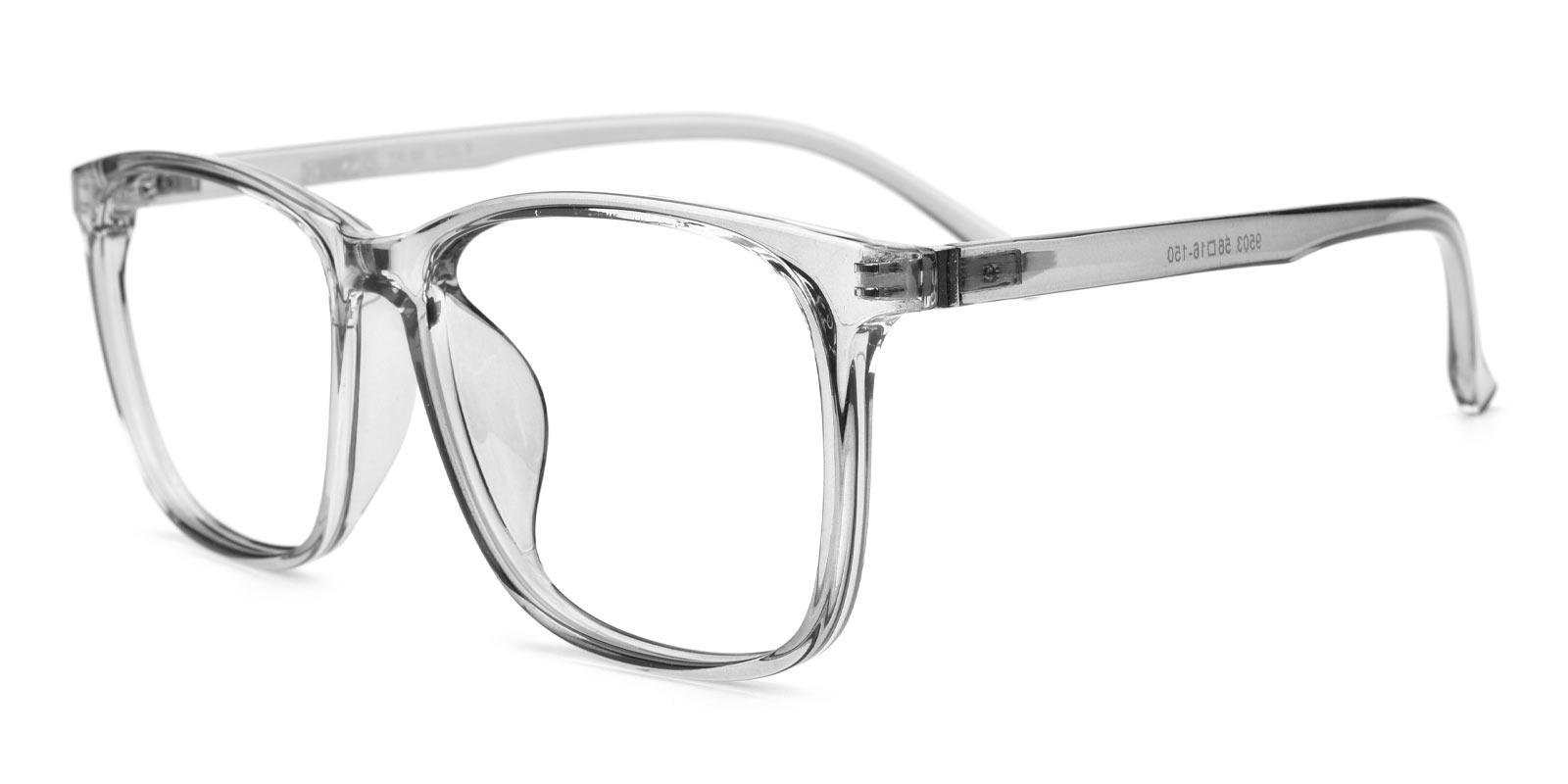 Gloria Gray BlueLight Blocking Non Prescription-Gray-Rectangle-TR-Eyeglasses-detail