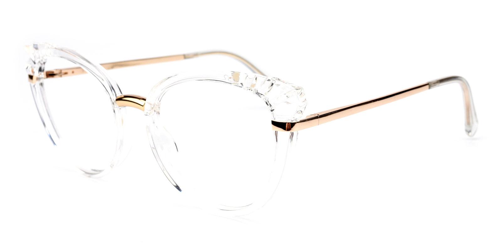 Damara Translucent BlueLight Blocking Non Prescription-Translucent-Cat-TR-Eyeglasses-detail
