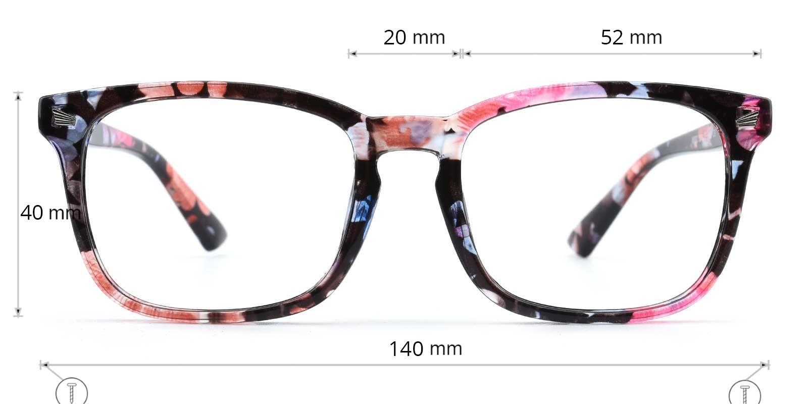 Abel Pattern BlueLight Blocking Non Prescription-Pattern-Rectangle-TR-Eyeglasses-detail