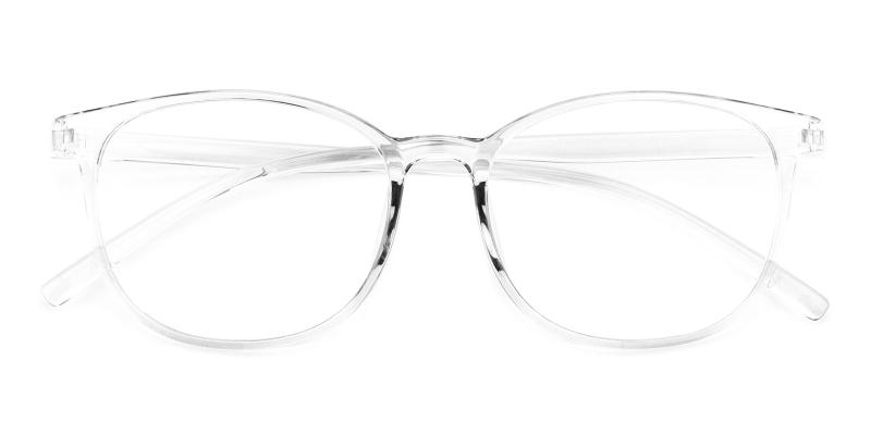 Geoff Translucent BlueLight Blocking Non Prescription-Translucent-Eyeglasses