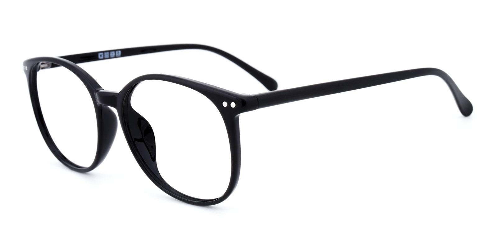 Julian Black BlueLight Blocking Non Prescription-Black-Round-TR-Eyeglasses-detail