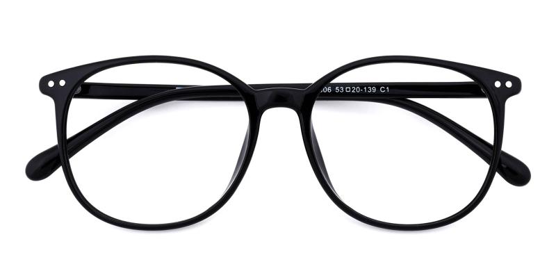Julian Black BlueLight Blocking Non Prescription-Black-Eyeglasses