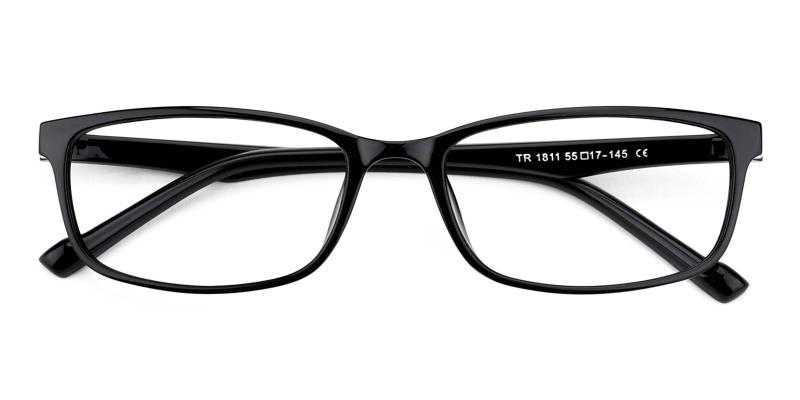 Ellis Black BlueLight Blocking Non Prescription-Black-Eyeglasses