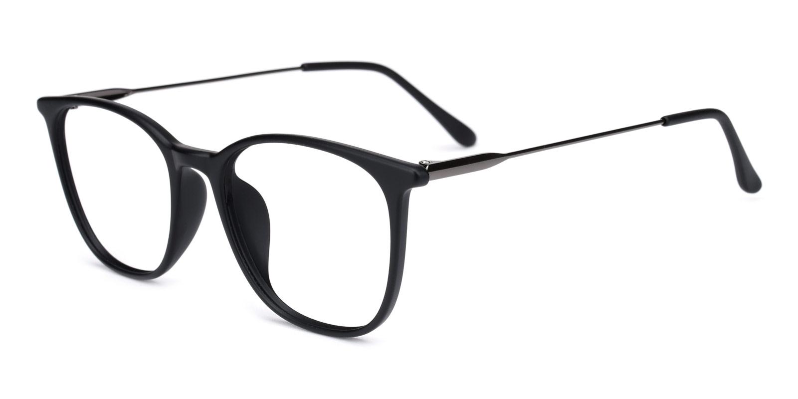 Who Black BlueLight Blocking Non Prescription-Black-Rectangle-TR-Eyeglasses-detail