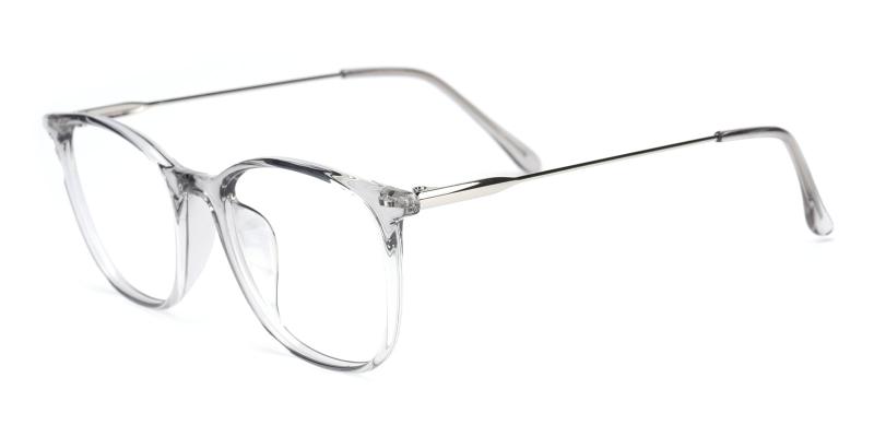 Who Gray BlueLight Blocking Non Prescription-Gray-Eyeglasses