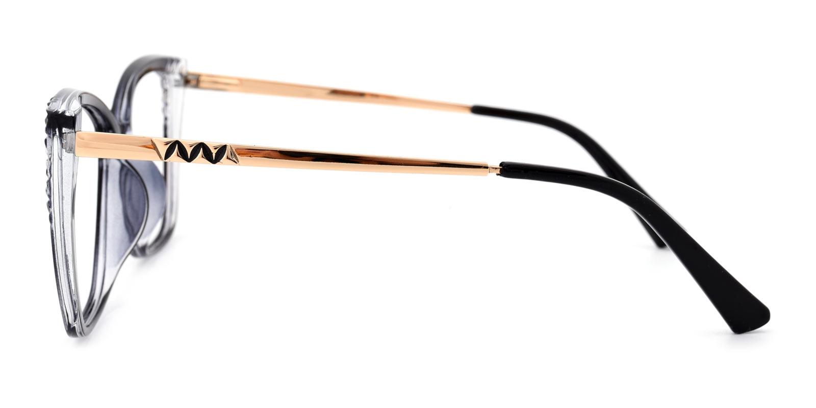 Nora-Black-Cat / Square-TR-Eyeglasses-detail