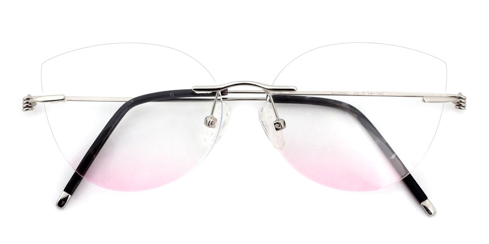 Babypink-Silver-Cat-Metal-Sunglasses-detail