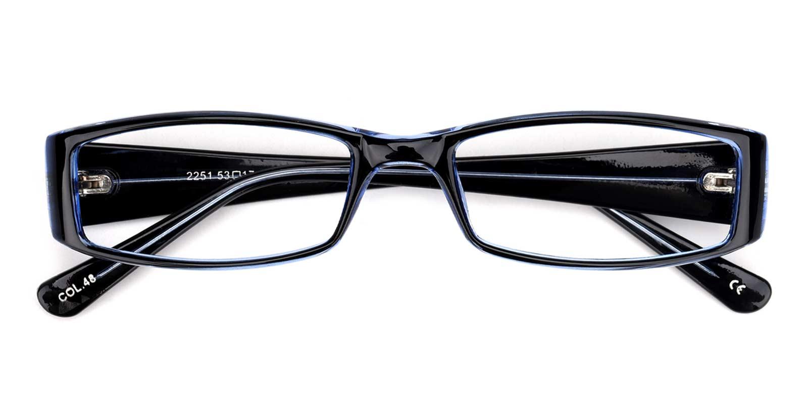 Tot-Blue-Rectangle-Plastic-Eyeglasses-detail