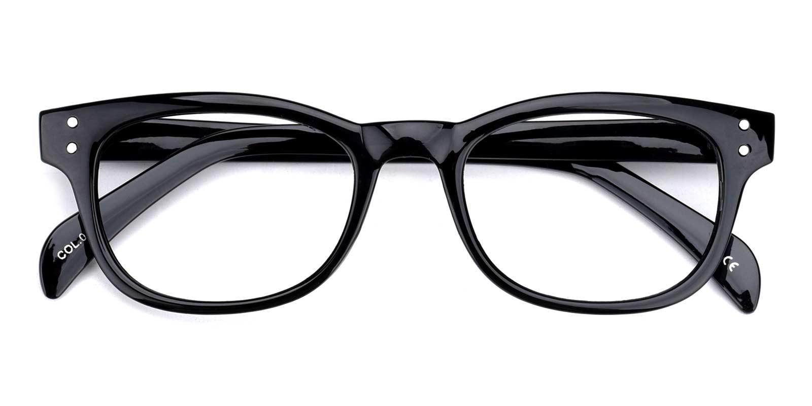 Bob-Black-Rectangle-TR-Eyeglasses-detail