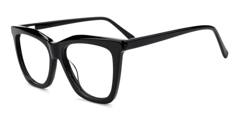 Una-Black-Eyeglasses