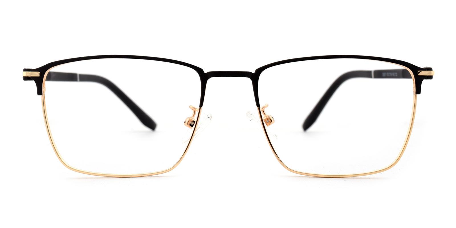 Miles-Gold-Browline-Metal-Eyeglasses-detail