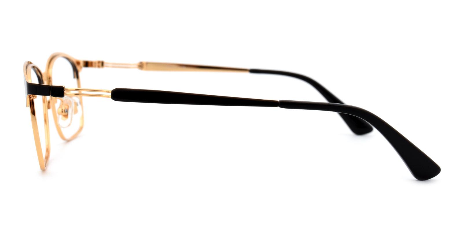 Osmond-Gold-Browline-Titanium-Eyeglasses-detail