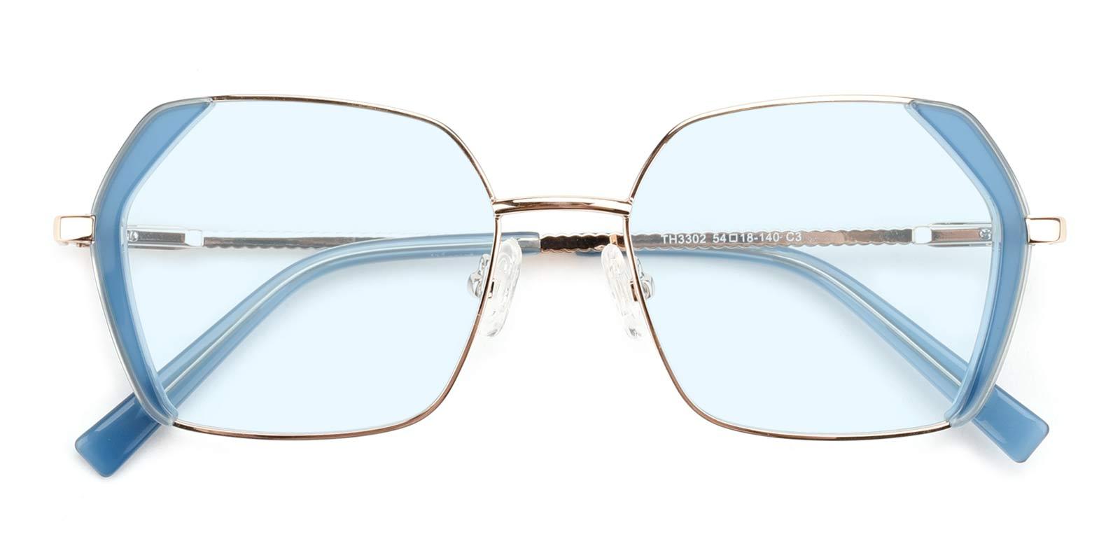 Gwen-Blue-Geometric-Metal-Eyeglasses-detail