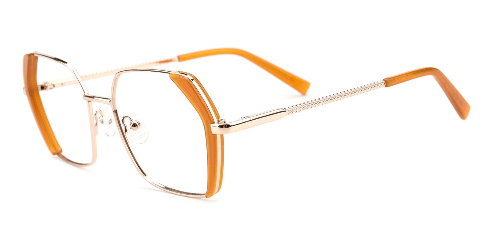 Gwen-Orange-Geometric-Metal-Eyeglasses-detail