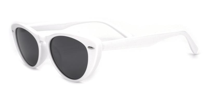 Kuku Non Prescription Sunglasses-White-Sunglasses