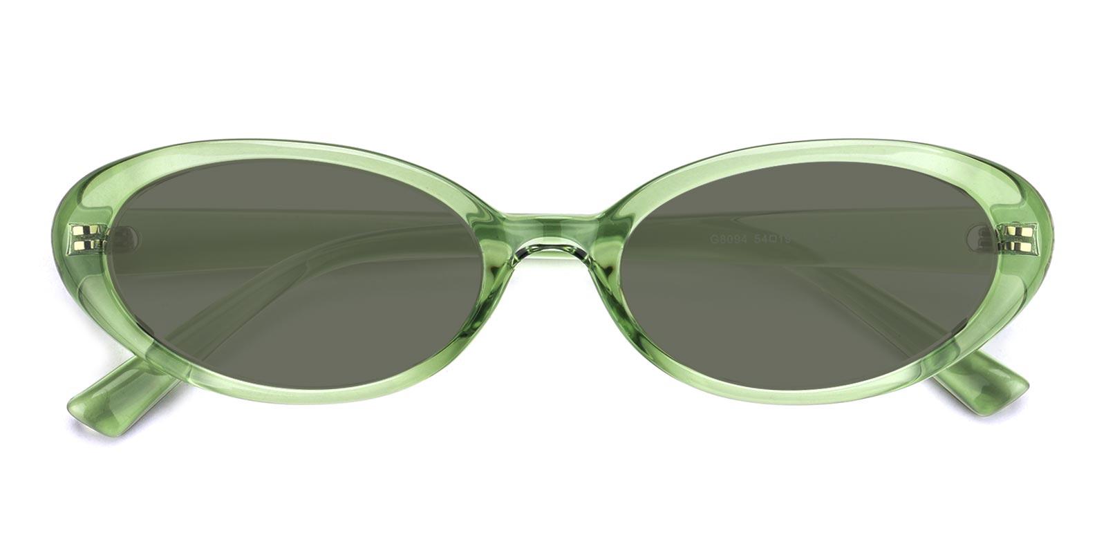 Sister Non Prescription Sunglasses-Green-Oval-TR-Sunglasses-detail