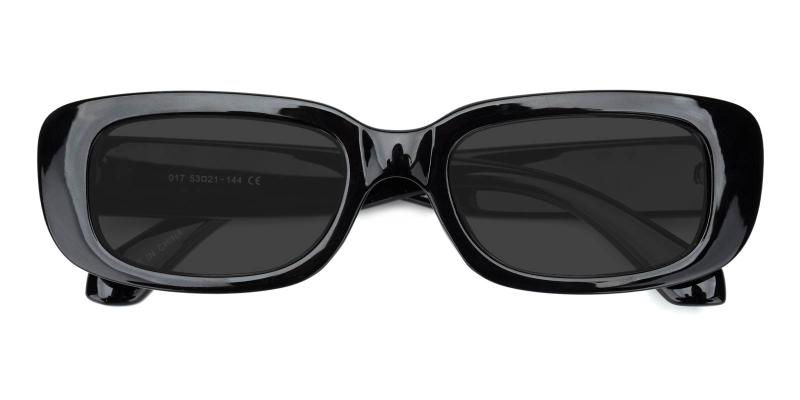 Influencer Non Prescription Sunglasses-Black-Eyeglasses