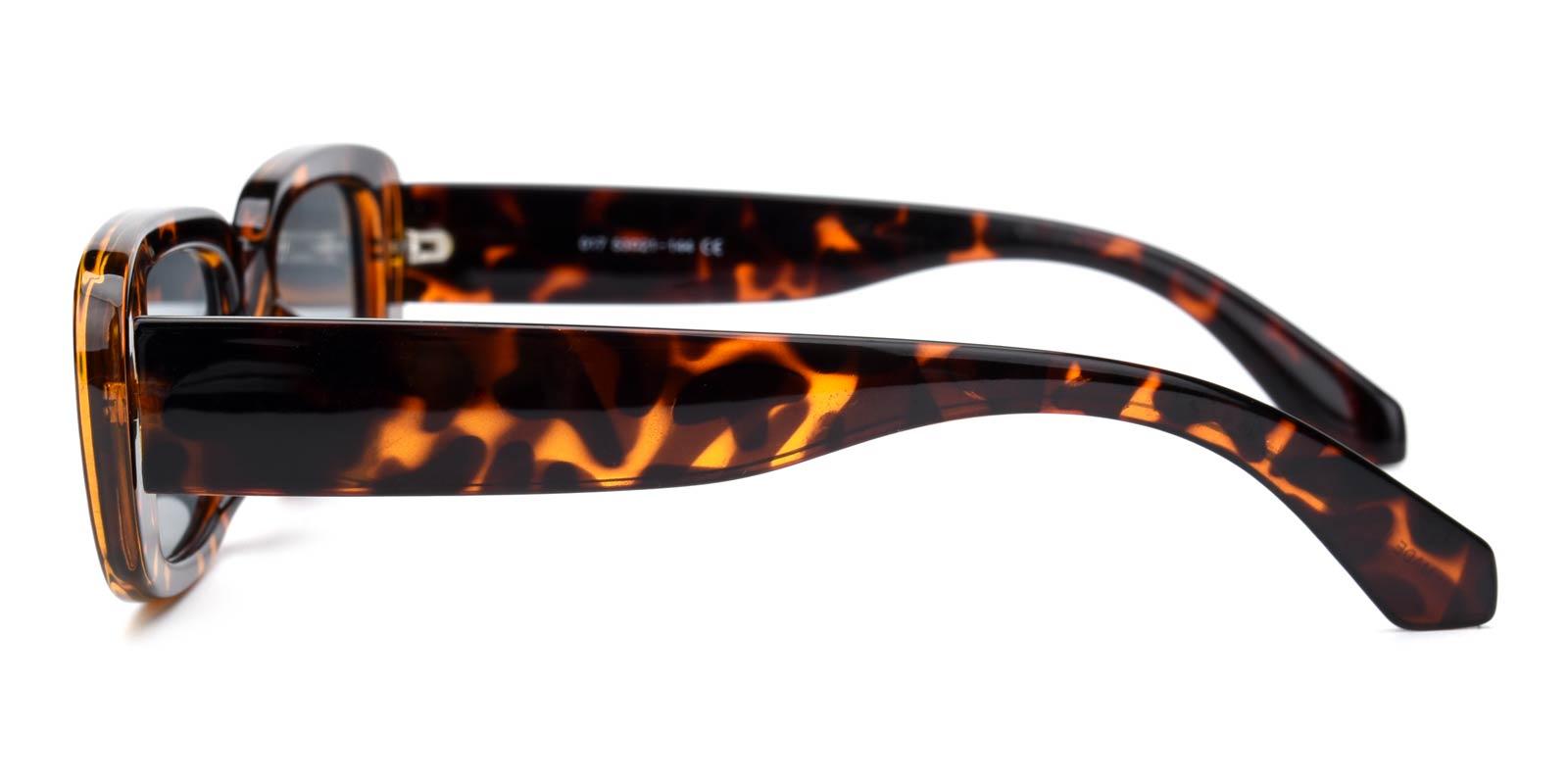Influencer Non Prescription Sunglasses-Leopard-Rectangle-TR-Eyeglasses-detail