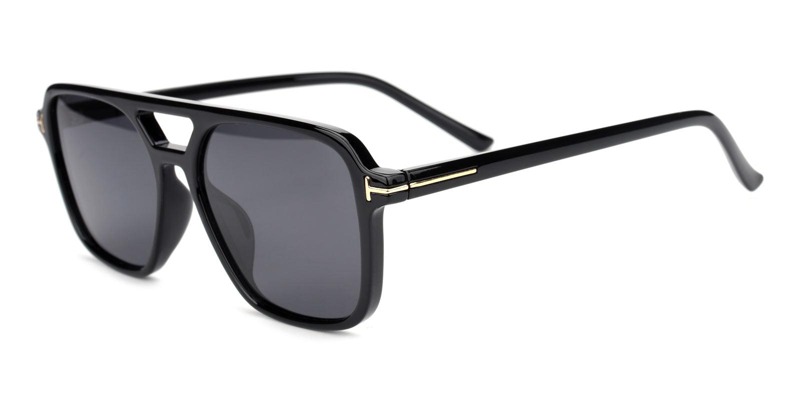 Galaxy Non Prescription Sunglasses-Black-Aviator-TR-Sunglasses-detail