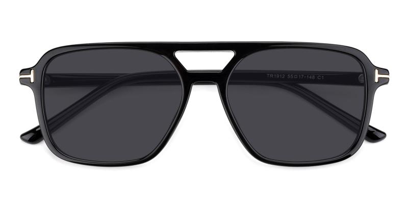 Galaxy Non Prescription Sunglasses-Black-Sunglasses