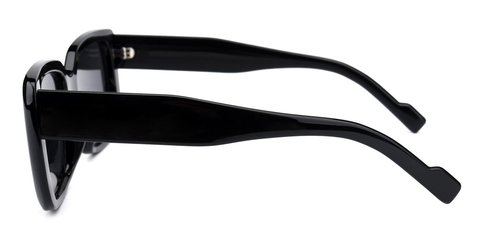 Summer Non Prescription Sunglasses-Black-Rectangle-TR-Sunglasses-detail