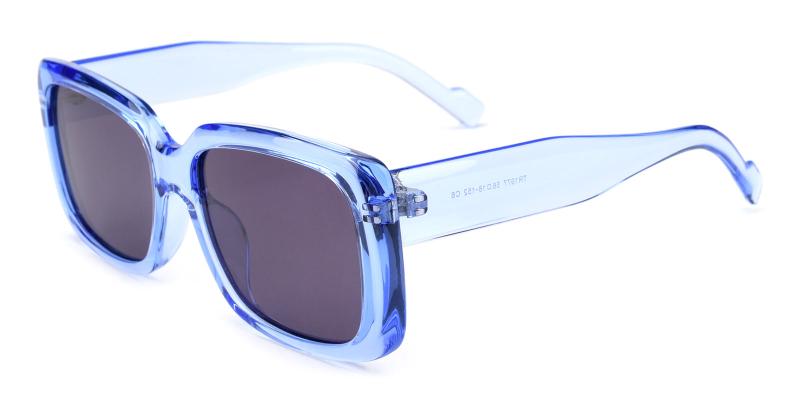 Summer Non Prescription Sunglasses-Blue-Sunglasses