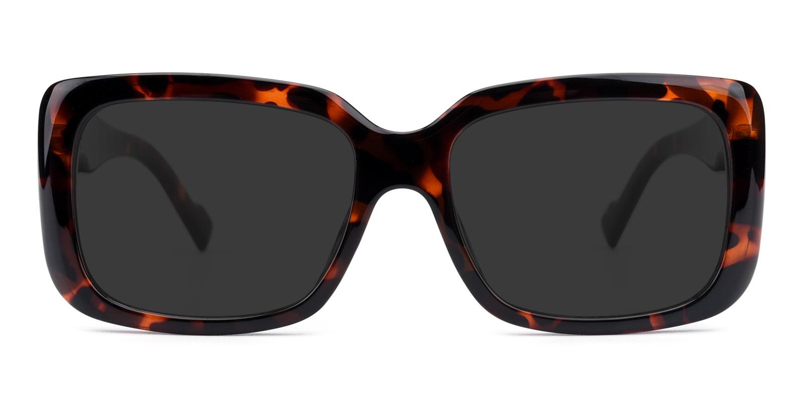 Summer Non Prescription Sunglasses-Tortoise-Rectangle-TR-Sunglasses-detail