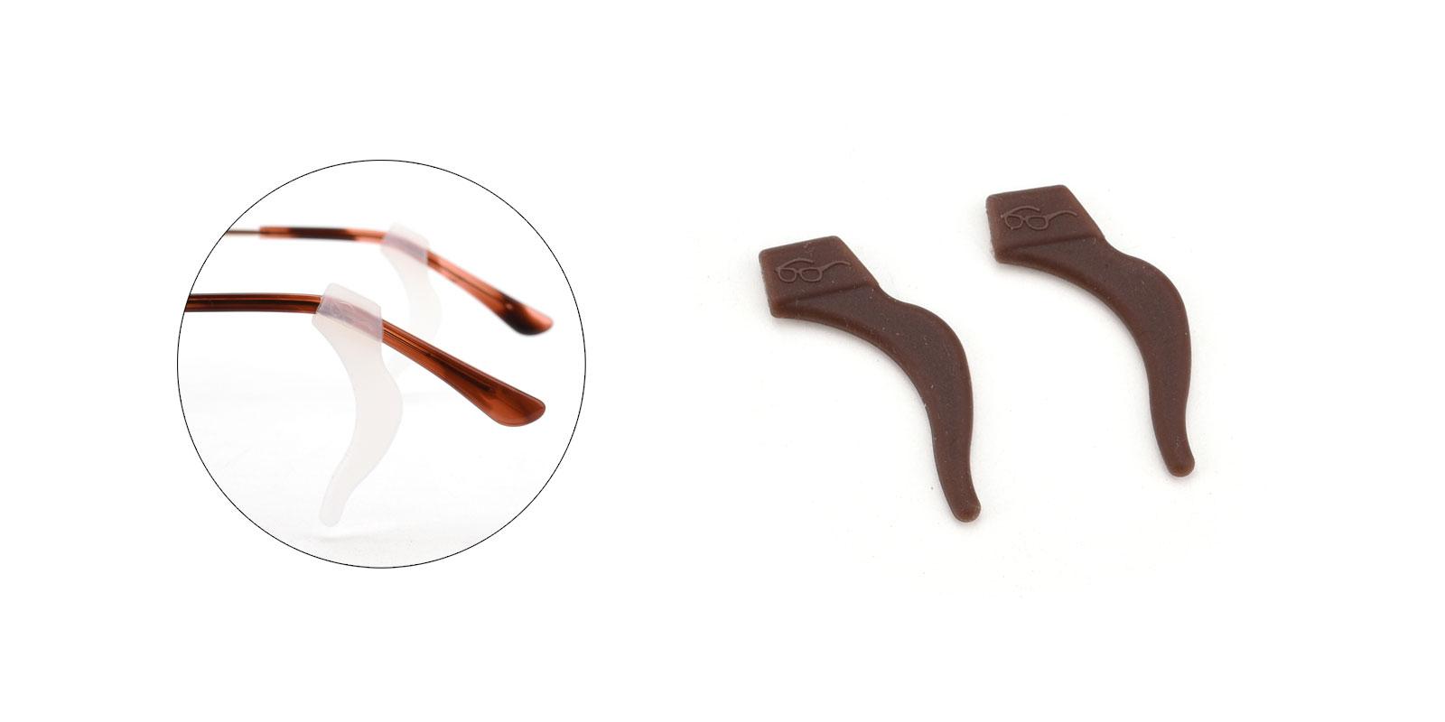 Smart Anti-Slip Glasses EarHook-Brown--ACsilicone-other-detail