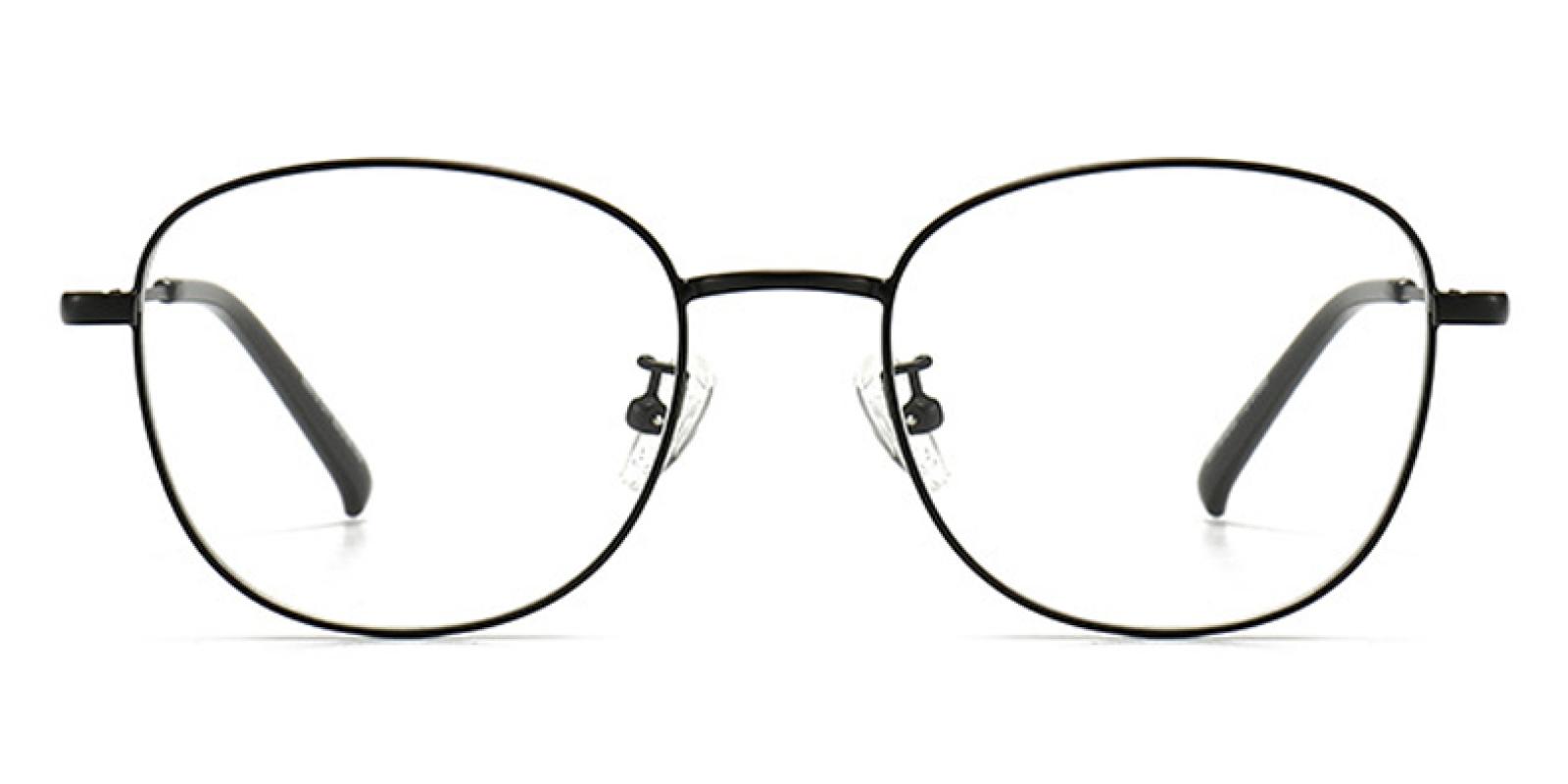 Wendy-Black-Round-Metal-Eyeglasses-detail