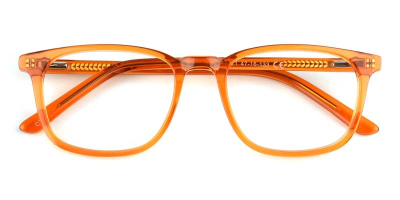 Mahlah-Orange-Eyeglasses