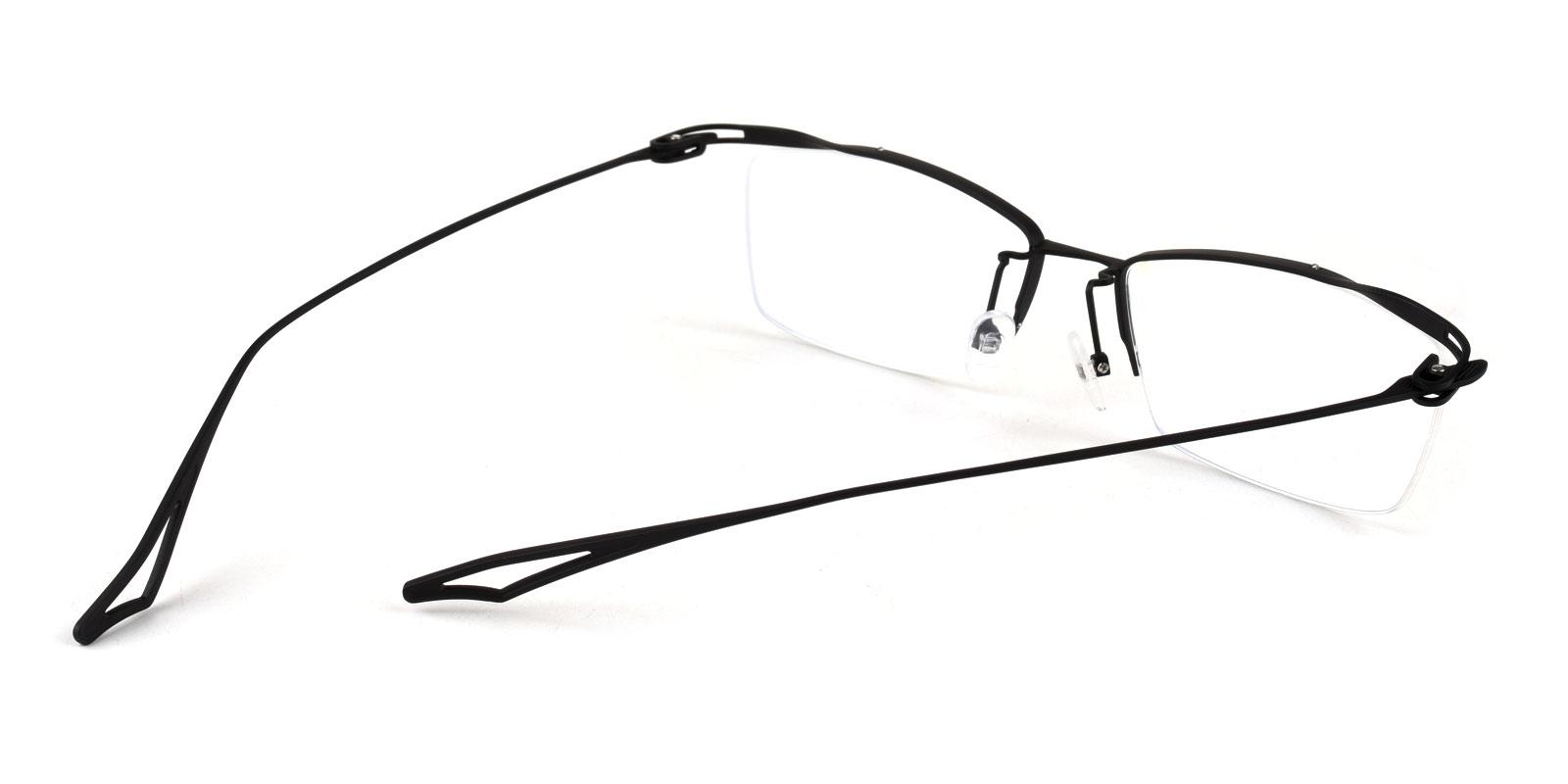 Fancho-Black-Rectangle-Titanium-Eyeglasses-detail