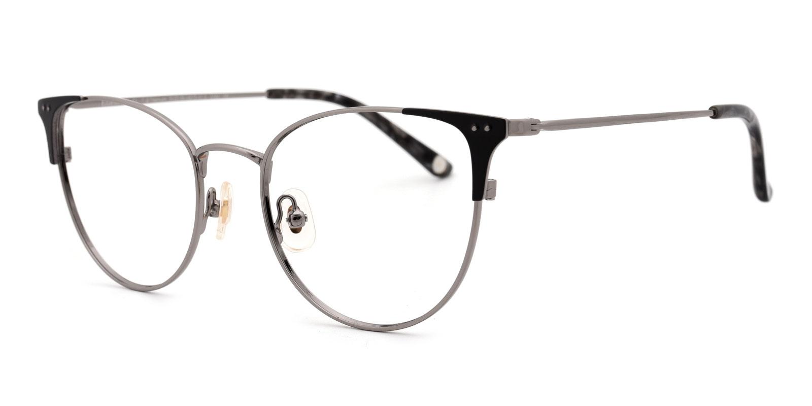 Ginny-Black-Cat-Titanium-Eyeglasses-detail