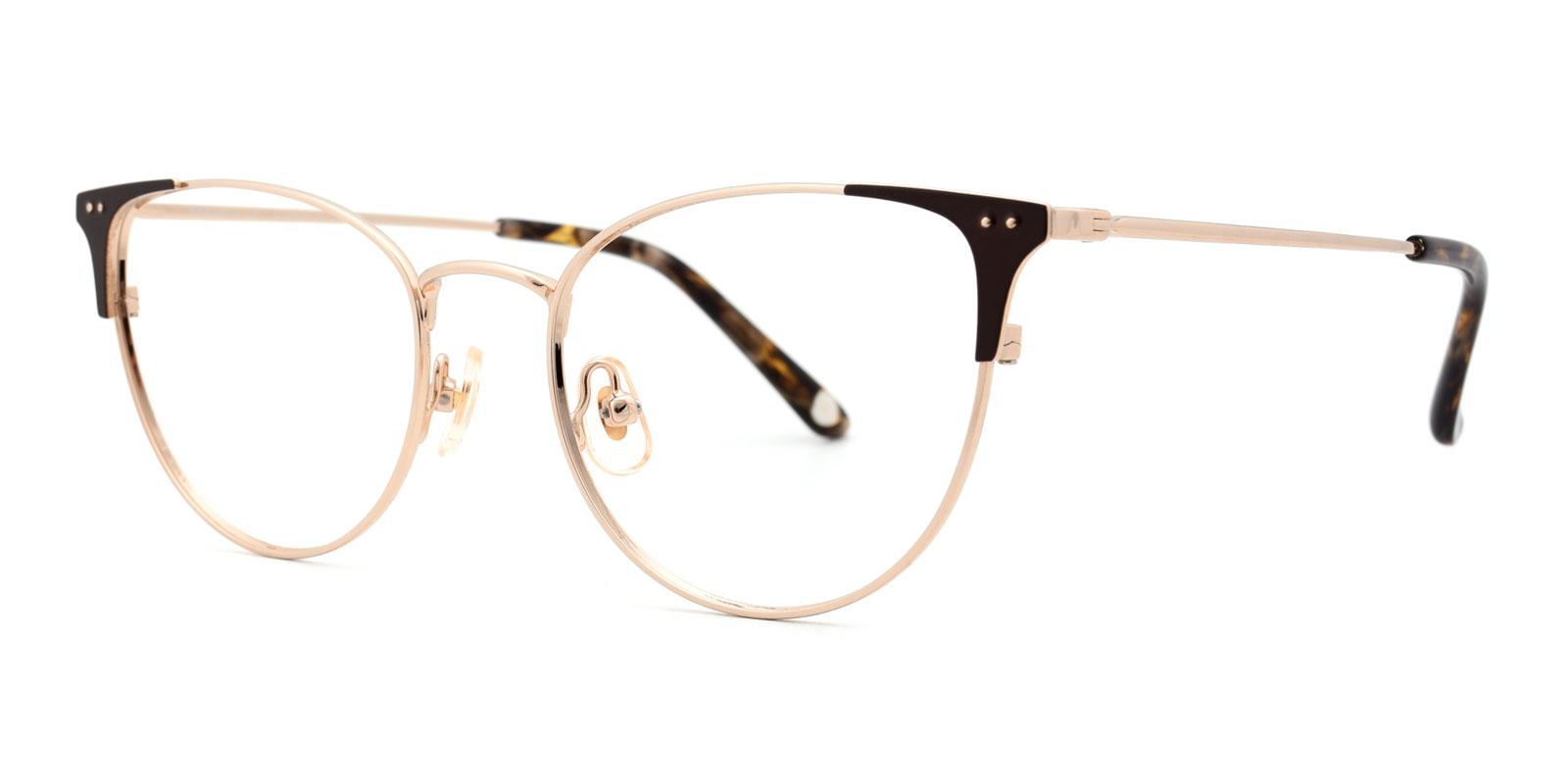 Ginny-Brown-Cat-Titanium-Eyeglasses-detail