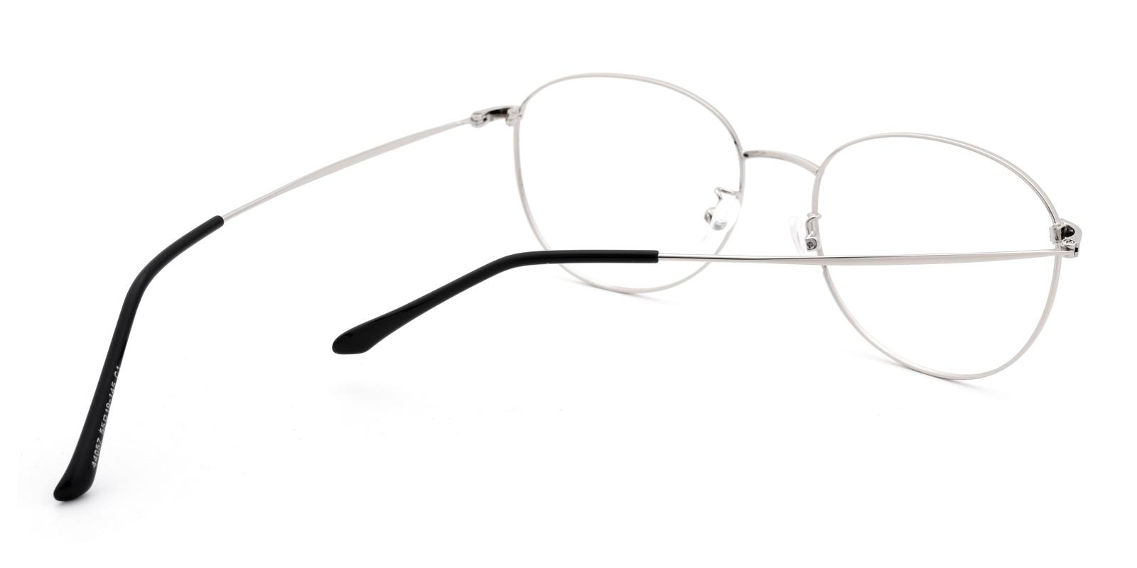 Jill-Silver-Round-Metal-Eyeglasses-detail