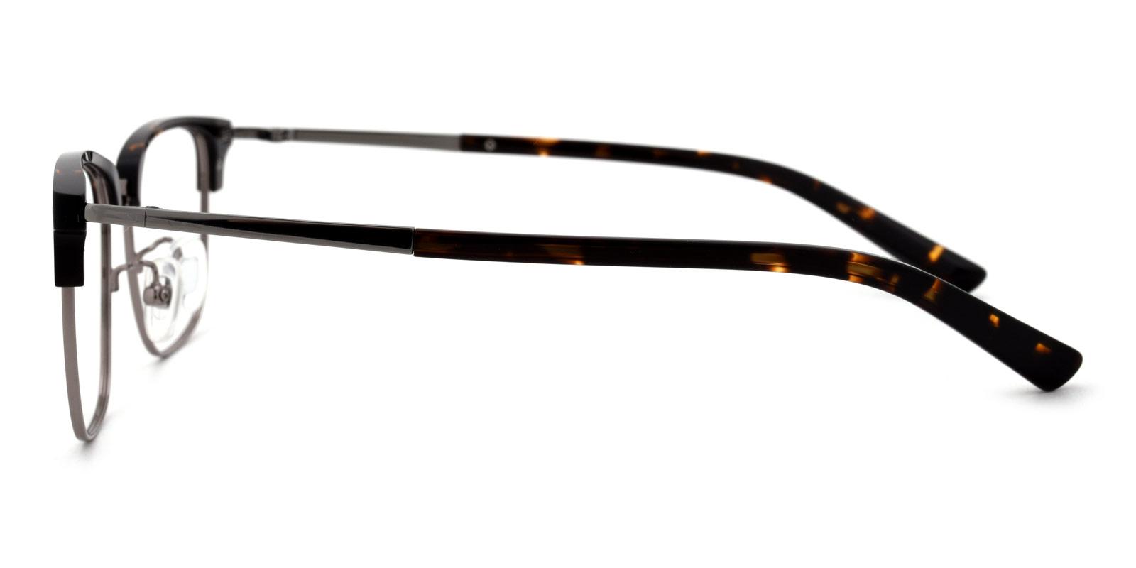 Utku-Tortoise-Browline-Metal-Eyeglasses-detail